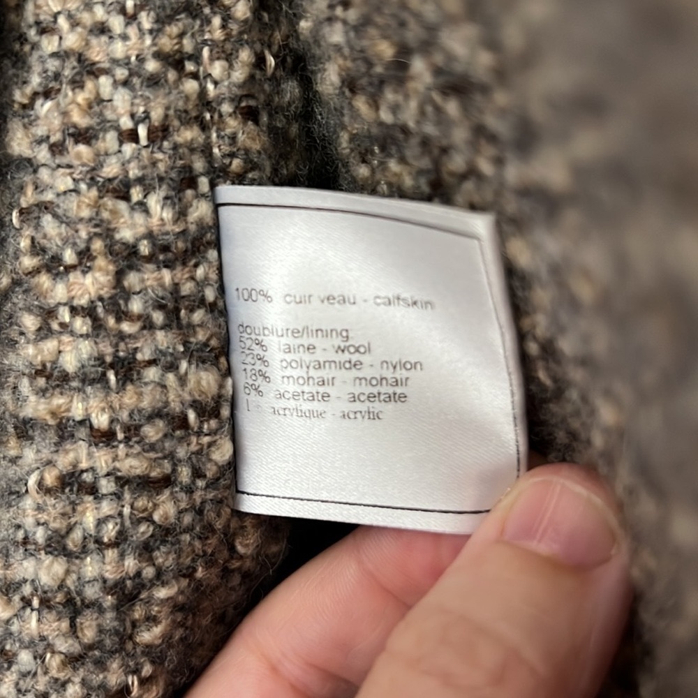 Chanel Calfskin and Tweed Jacket, 38 - Picture 4 of 8